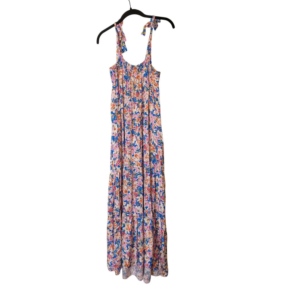 FRNCH Amira Maxi Dress in Provence Floral Size Medium Cottagecore Preppy - Picture 8 of 10